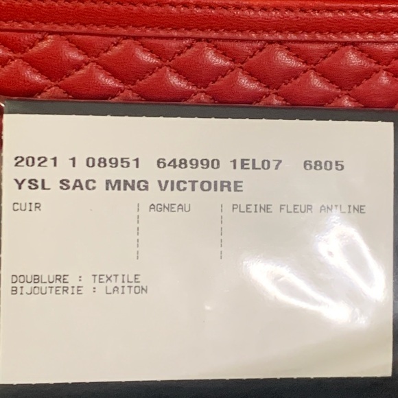 Yves Saint Laurent YSL Logo Vintage Camera Bag Crossbody Designer Luxury Red - Picture 11 of 13